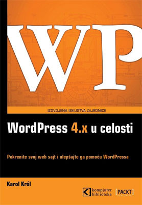 WordPress 4.x u celosti - pokrenite svoj web sajt i ulepšajte ga pomoću WordPressa, Karol Krol. Pomoću WordPressa svako može da izgradi optimizovani web sajt sa veoma malo uloženog truda, a zatim da ga veoma brzo učini dostupnim svetu.  Ova knjiga služi kao praktični vodič za svakog korisnika koji želi da postane online izdavač, vlasnik web sajta ili web sajt programer. Počevši sa osnovnim funkcijama WordPressa, ova knjiga daće vam dobru osnovu da radite korišćenjem i napredne i složene funkcije. Takođe će vam pomoći da izaberete i instalirate različite teme.  Postepeno, sa povećanjem složenosti, knjiga vas vodi kroz razvoj sopstvenih tema, ponašajući se kao vodič za početnike za razvoj tema i pluginova.  Na kraju, uz opis različitih zadataka, kao što su blogovanje zajednice i administriranje postavljenog sajta, ova knjiga vam omogućava da održavate svoj sajt.  Za koga je napisana ova knjiga?  Ako želite da imate web sajt uz nisku cenu, bez potrebe da iznajmite tim programera i dizajnera, onda je ova knjiga za vas. Pomoći će vam da kročite u svet kreiranja web sajta.  Iz ove knjige ćete naučiti: - pokretanje web sajta brzo pomoću brzog vodiča za instalaciju WordPressa - kreiranje sadržaja koji je optimizovan za publikovanje na Webu - kreiranje kvalitetnog web sajta, uz pravilno sklapanje važnih podstranica - instaliranje i rad sa pluginovima i vidžetima - instaliranje i kreiranje atraktivnih tema za web sajt - kreiranje sopstvenih menija za poboljšanje korisničkog doživljaja web sajta - jednostavno i efikasno slanje multimedijalnog sadržaja, kao što su slike, audio i video fajlovi - izgradnja prvih pluginova i vidžeta za dodavanje funkcija web sajtu - proširivanje funkcija WordPressa za kreiranje web sajtova koji nisu blogovi i njihovo administriranje <em>© Karol Krol</em>